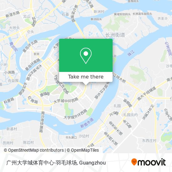 广州大学城体育中心-羽毛球场 map