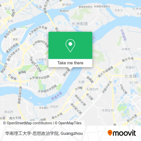 华南理工大学-思想政治学院 map