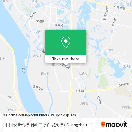 中国农业银行(佛山三水白坭支行) map
