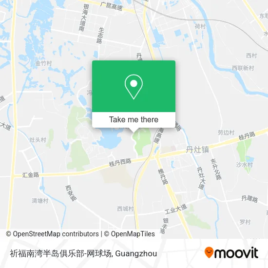 祈福南湾半岛俱乐部-网球场 map