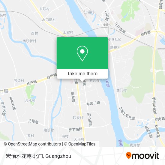 宏怡雅花苑-北门 map