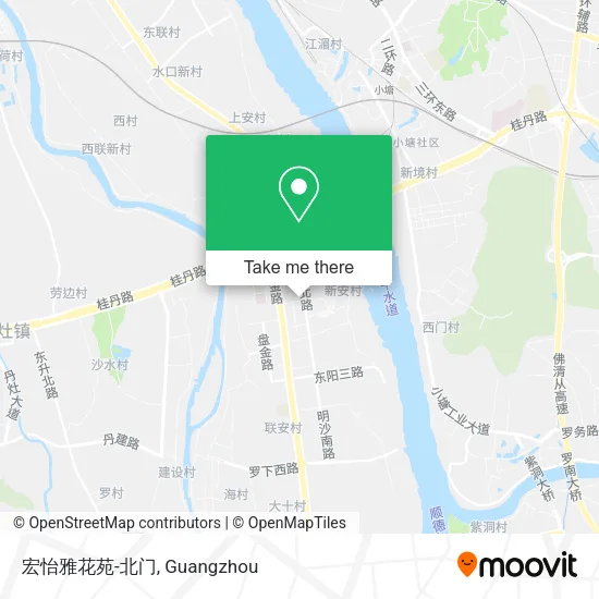宏怡雅花苑-北门 map