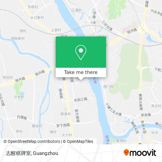 志醒棋牌室 map