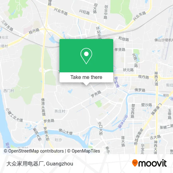 大众家用电器厂 map