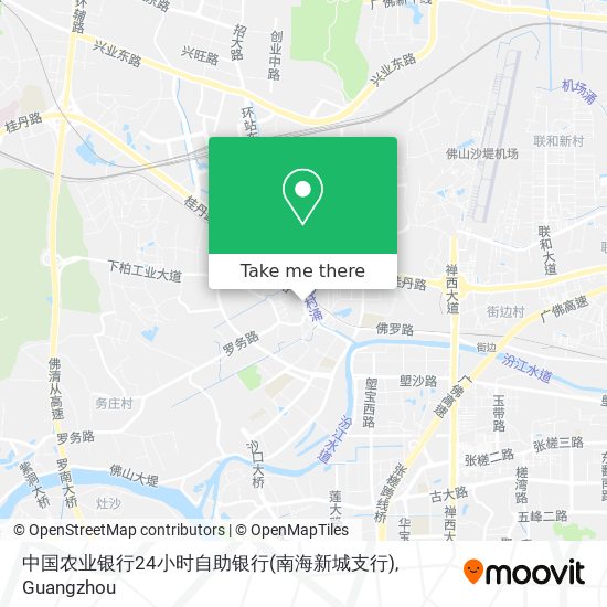 中国农业银行24小时自助银行(南海新城支行) map