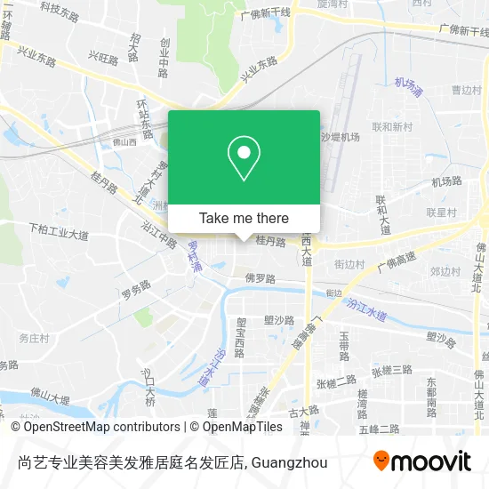 尚艺专业美容美发雅居庭名发匠店 map