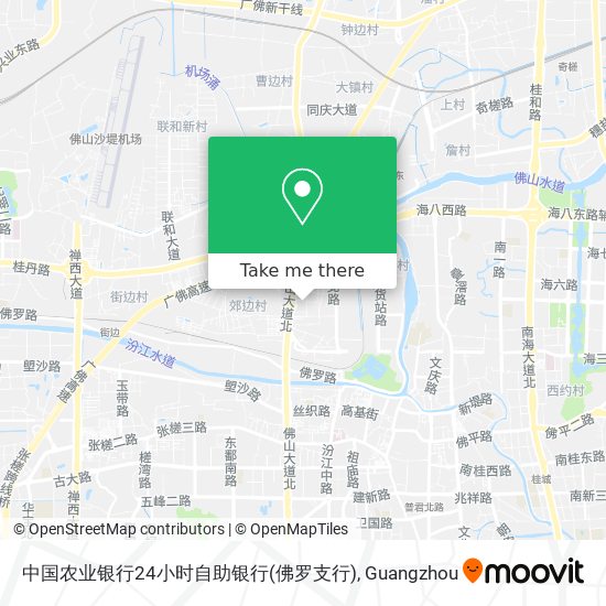 中国农业银行24小时自助银行(佛罗支行) map