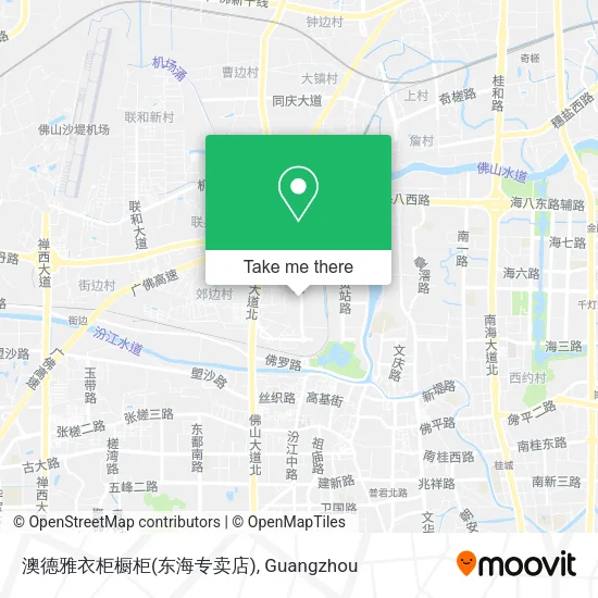 澳德雅衣柜橱柜(东海专卖店) map