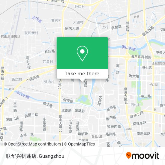 联华兴帆蓬店 map