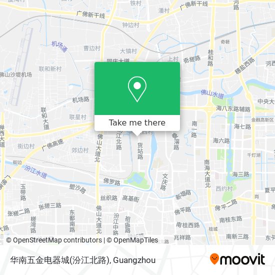 华南五金电器城(汾江北路) map