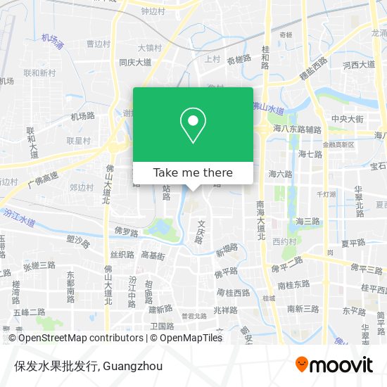 保发水果批发行 map