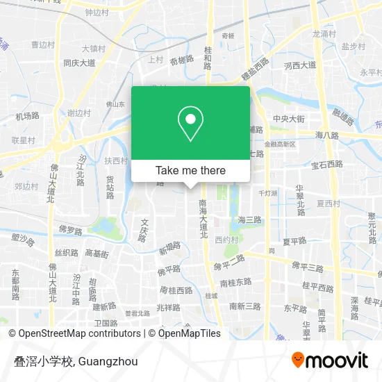 叠滘小学校 map