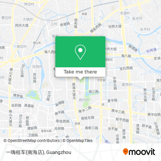 一嗨租车(南海店) map