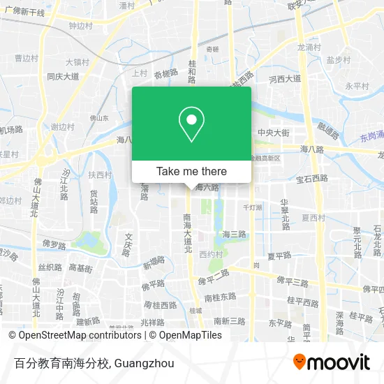 百分教育南海分校 map