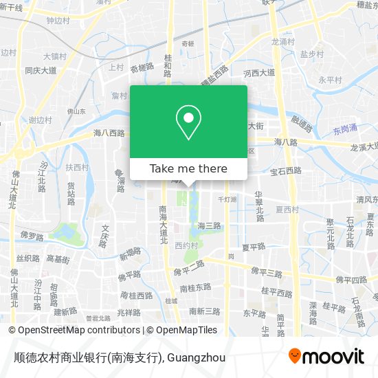 顺德农村商业银行(南海支行) map