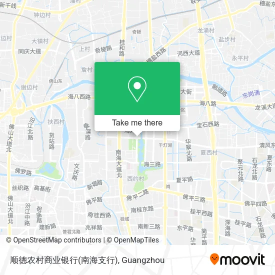 顺德农村商业银行(南海支行) map