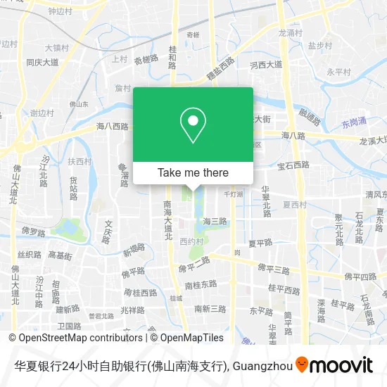 华夏银行24小时自助银行(佛山南海支行) map