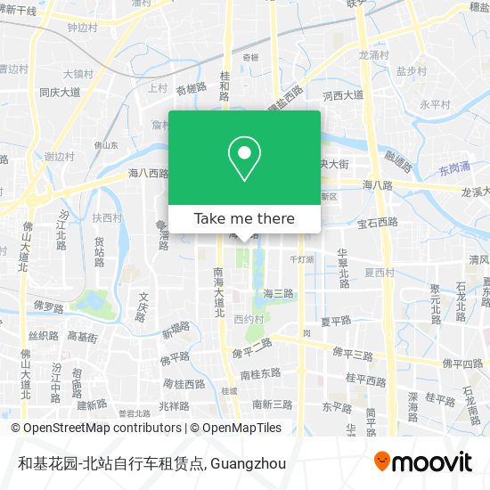 和基花园-北站自行车租赁点 map