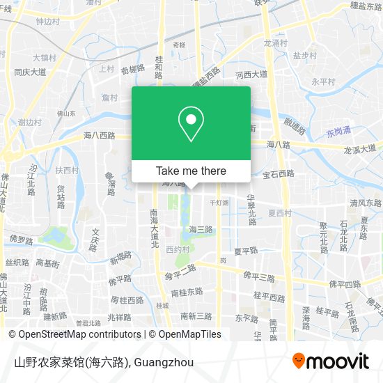 山野农家菜馆(海六路) map