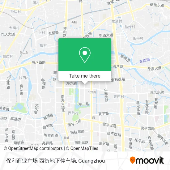 保利商业广场-西街地下停车场 map