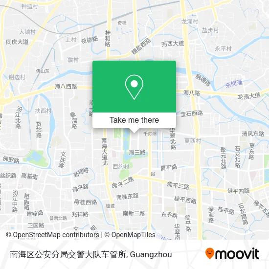 南海区公安分局交警大队车管所 map
