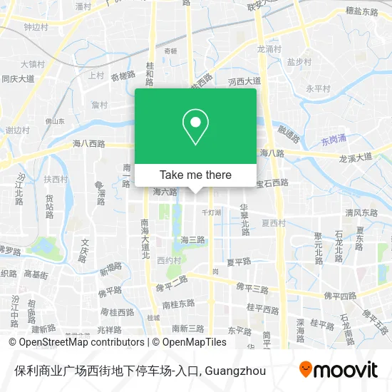 保利商业广场西街地下停车场-入口 map