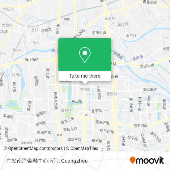 广发南海金融中心南门 map