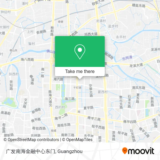 广发南海金融中心东门 map