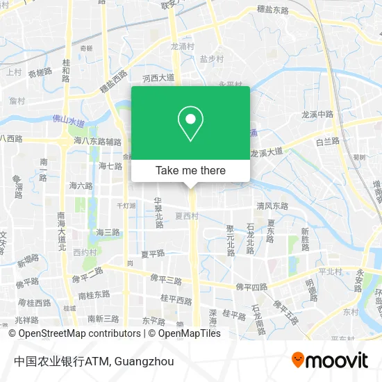 中国农业银行ATM map