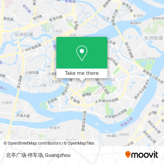 北亭广场-停车场 map