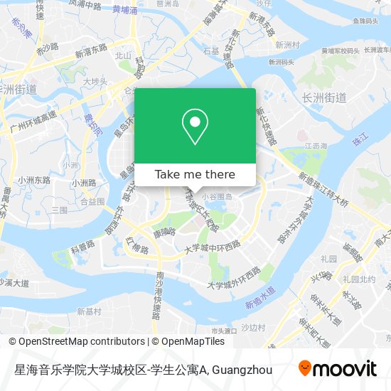 星海音乐学院大学城校区-学生公寓A map
