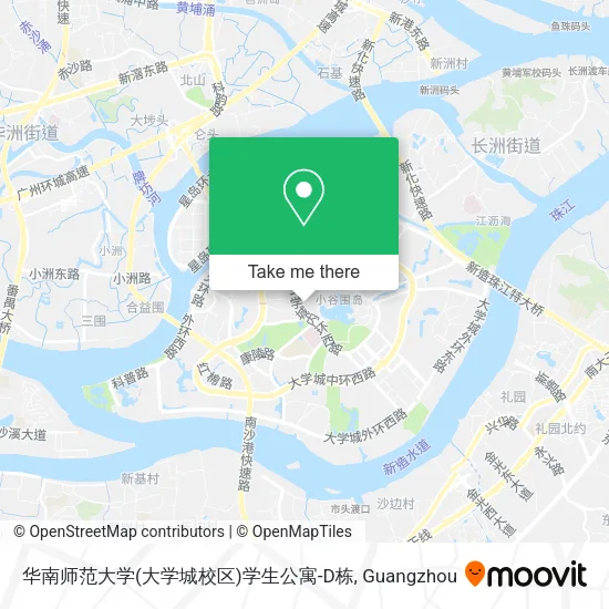 华南师范大学(大学城校区)学生公寓-D栋 map