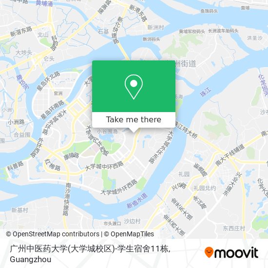 广州中医药大学(大学城校区)-学生宿舍11栋 map