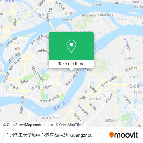 广州华工大学城中心酒店-游泳池 map