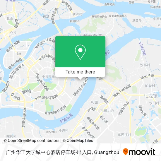 广州华工大学城中心酒店停车场-出入口 map