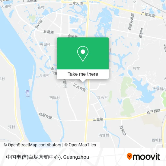 中国电信(白坭营销中心) map