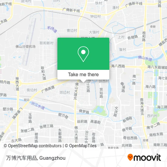 万博汽车用品 map