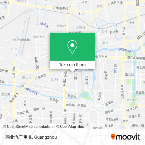 鹏业汽车用品 map
