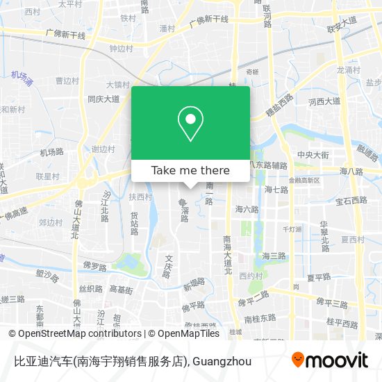 比亚迪汽车(南海宇翔销售服务店) map
