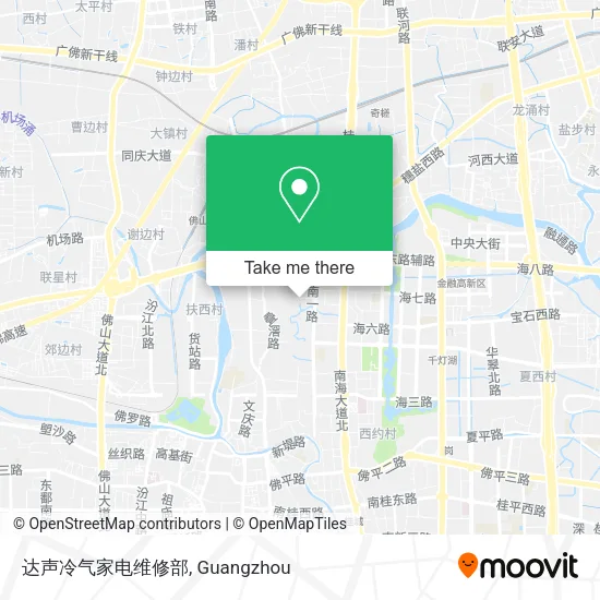 达声冷气家电维修部 map