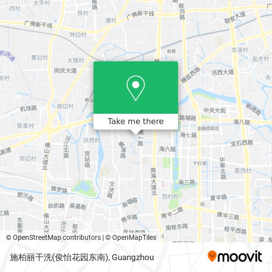 施柏丽干洗(俊怡花园东南) map