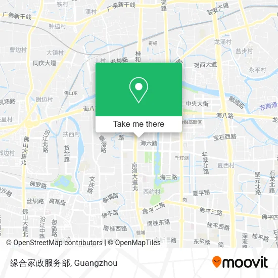 缘合家政服务部 map