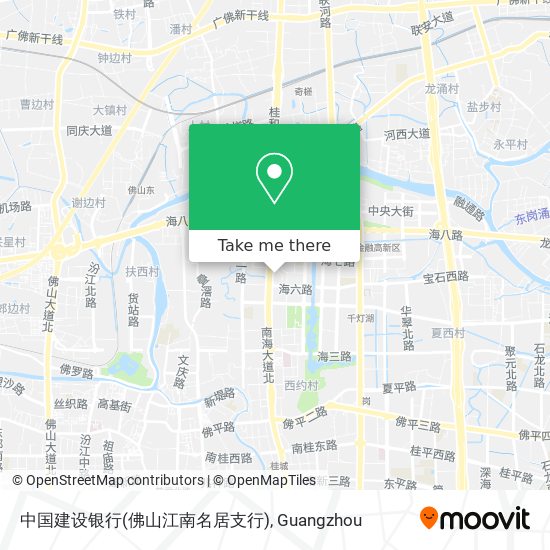 中国建设银行(佛山江南名居支行) map