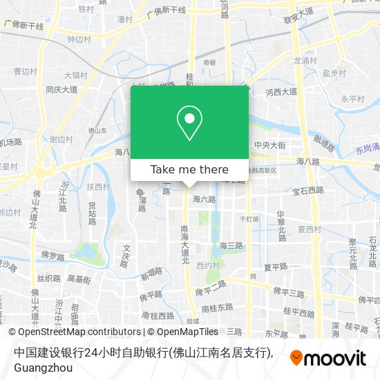 中国建设银行24小时自助银行(佛山江南名居支行) map