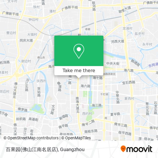 百果园(佛山江南名居店) map
