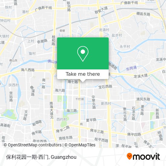 保利花园一期-西门 map