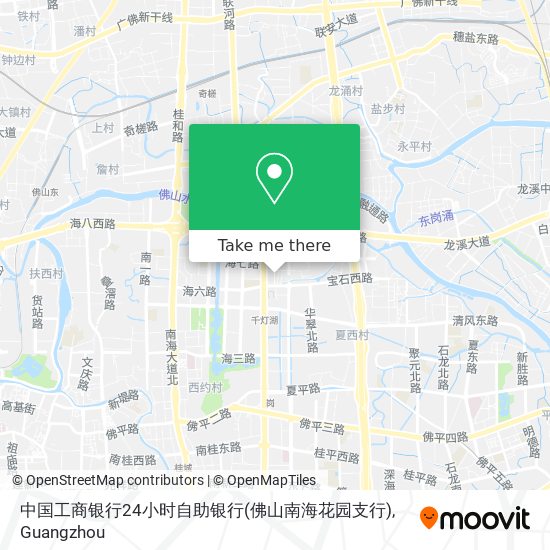 中国工商银行24小时自助银行(佛山南海花园支行) map