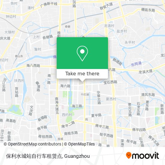 保利水城站自行车租赁点 map