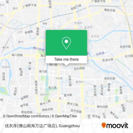 优衣库(佛山南海万达广场店) map