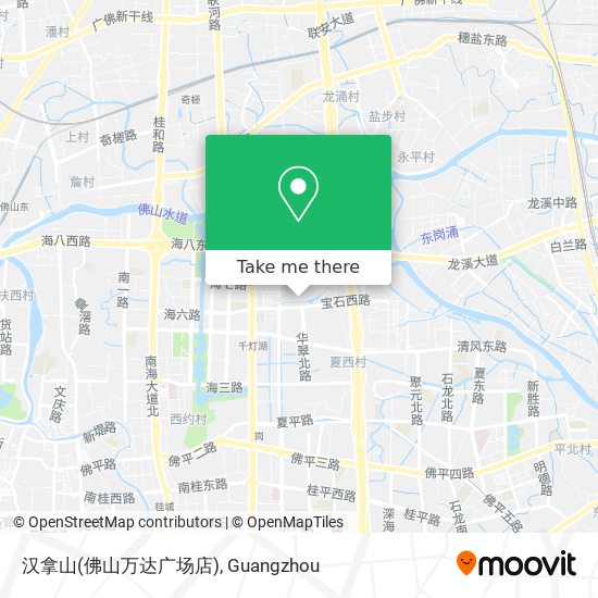汉拿山(佛山万达广场店) map